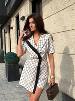 Комбинезон из вискозы с запахом