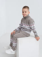 Свитер вязаный с горлом "Северное сияние"