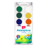Акварель "Классика" 12 цветов, без кисти, пластик (Lori)