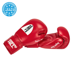 BGS-1213w Кикбоксерские перчатки Super Star WAKO Approved красные