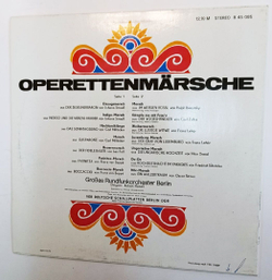 Сборник Operettenmarsche (GDR 1974)