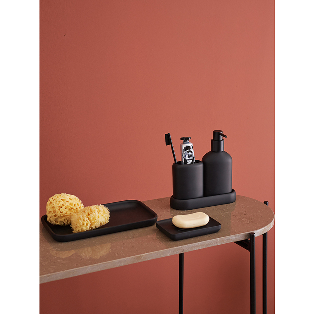 Диспенсер для жидкого мыла slim, черный