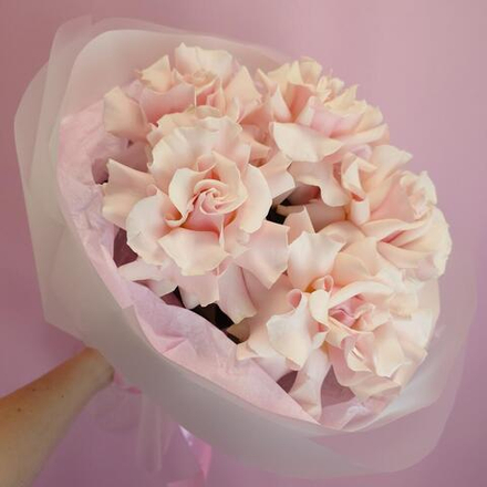 Букет из 5 розовых французских роз