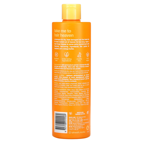 b.fresh, Ультрапитательный шампунь для сухих и поврежденных жарой волос, сладкое манго, 355 мл (12 жидк. унц.)