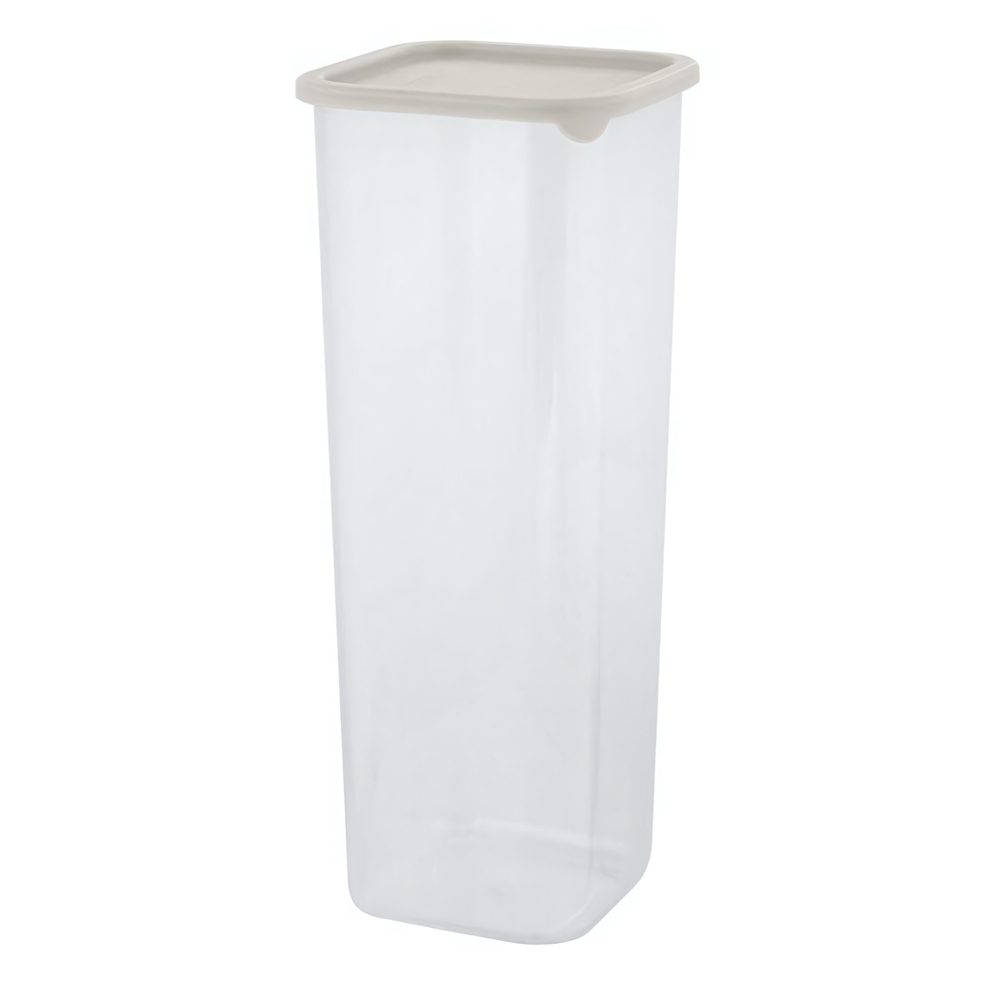 Банка для сыпучих продуктов Sugar&Spice Vanilla квадратная 1,9л, с гибкой крышкой латте