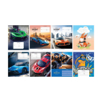 Тетрадь 18л., клетка "Микс. Мальчики" (Спейс)