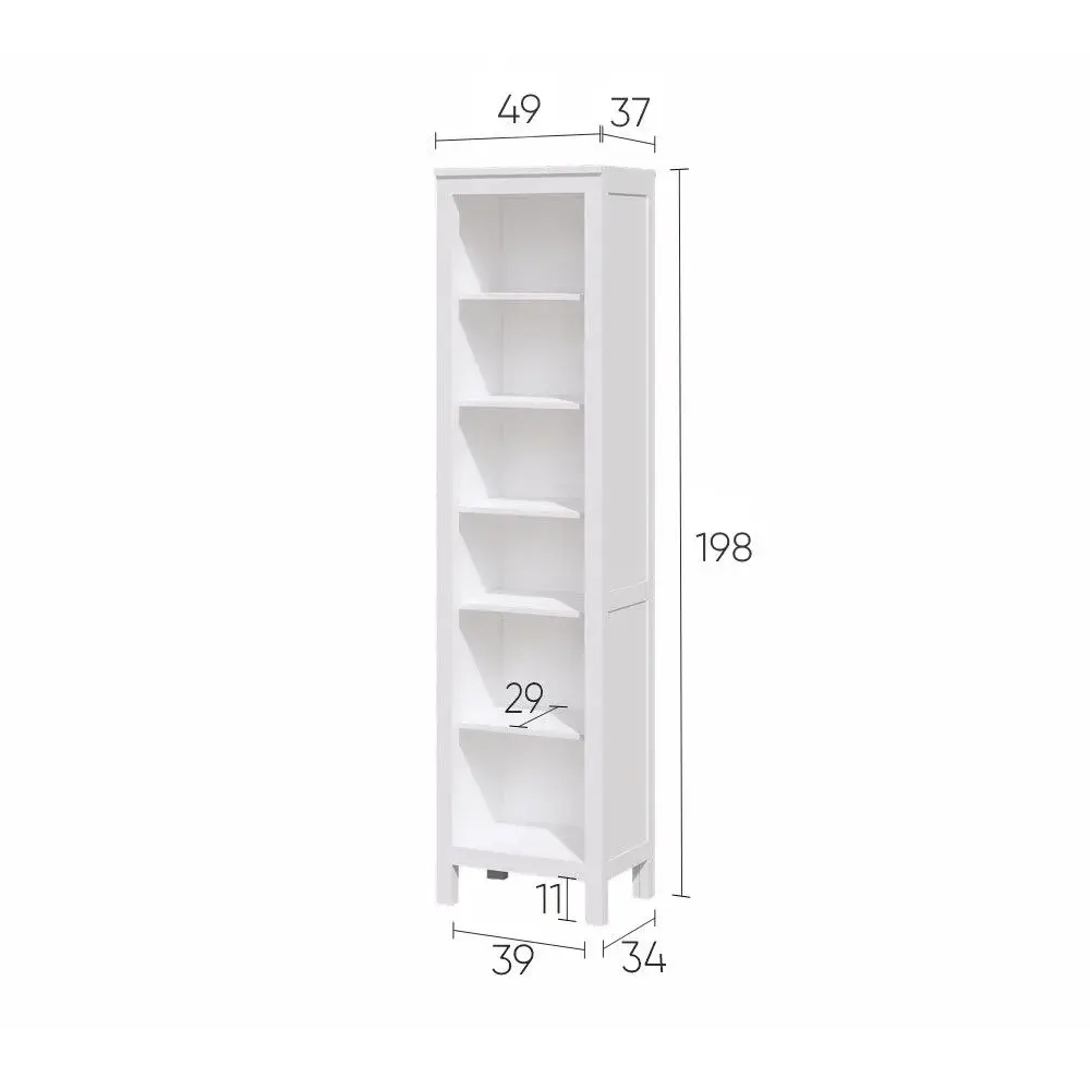 Стеллаж Хемнэс Hemnes/ Кымор, 49х198х37 см, белый