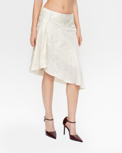 Асимметричная юбка миди из вискозы