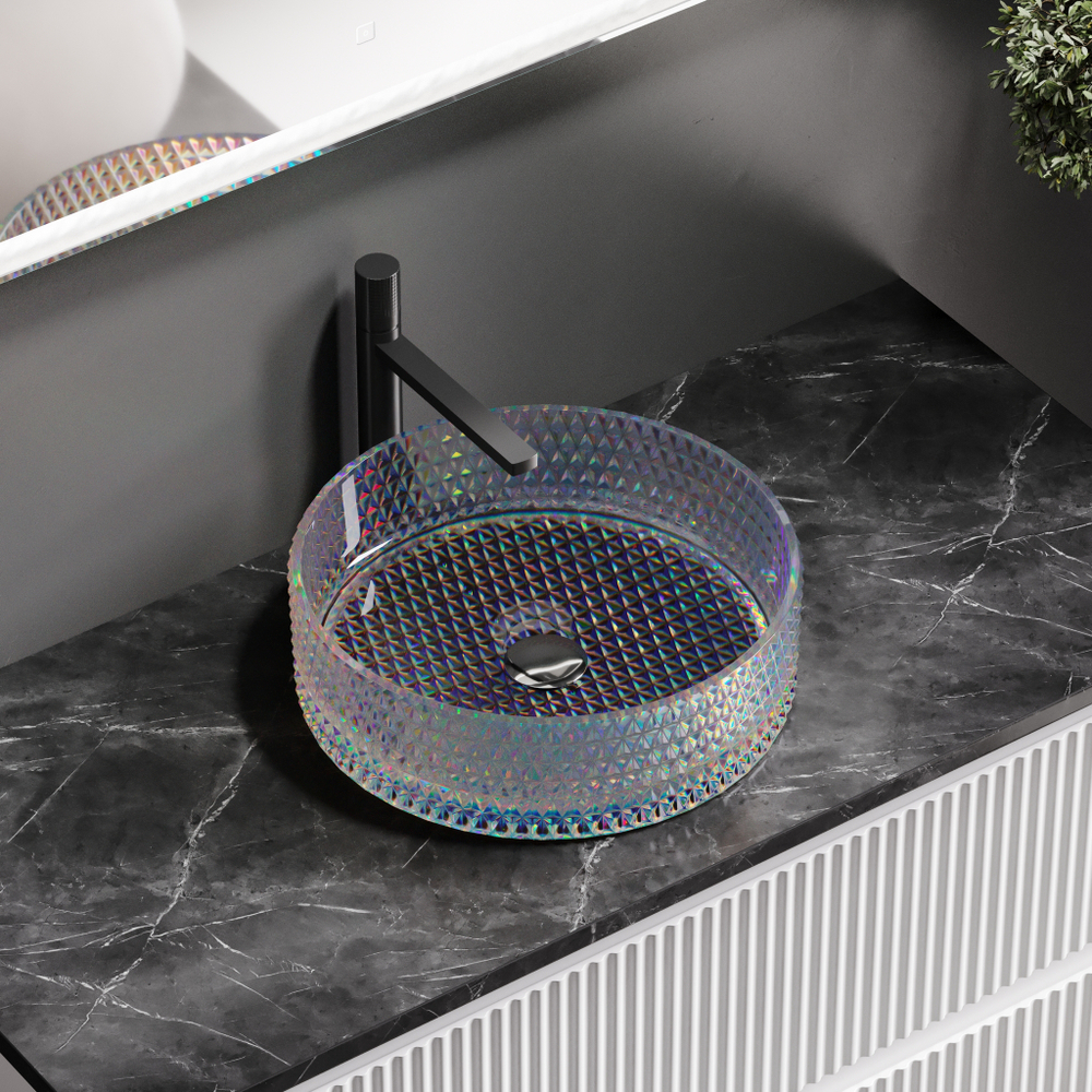 Рукомойник Ceramica Nova Cristal 36 см CN6059 прозрачная