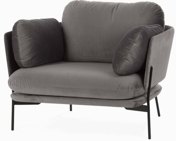 Кресло Sussex темно-серое 