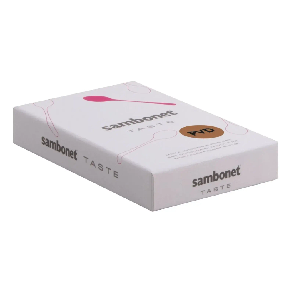 Sambonet Набор из 6 ложек для эспрессо Taste Antique PVD для шампанского