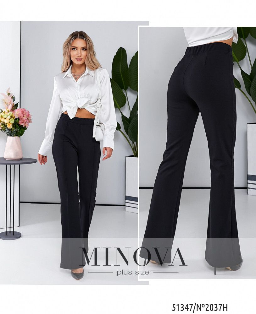 Брюки 2037Н-черный Minova
