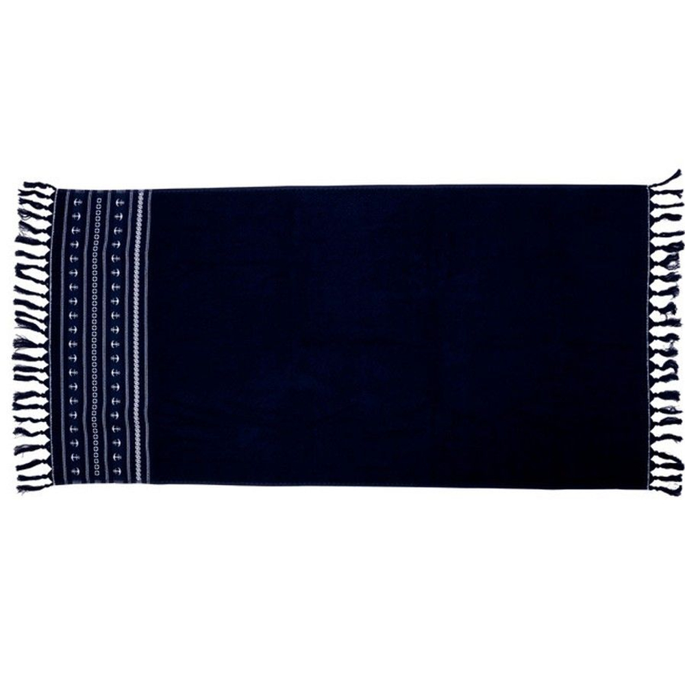 Пляжное полотенце Santorini, синее (10266017)