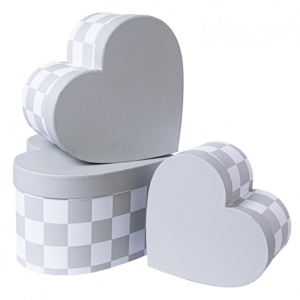 Коробка сердце "Клетка" 24*20,8*14