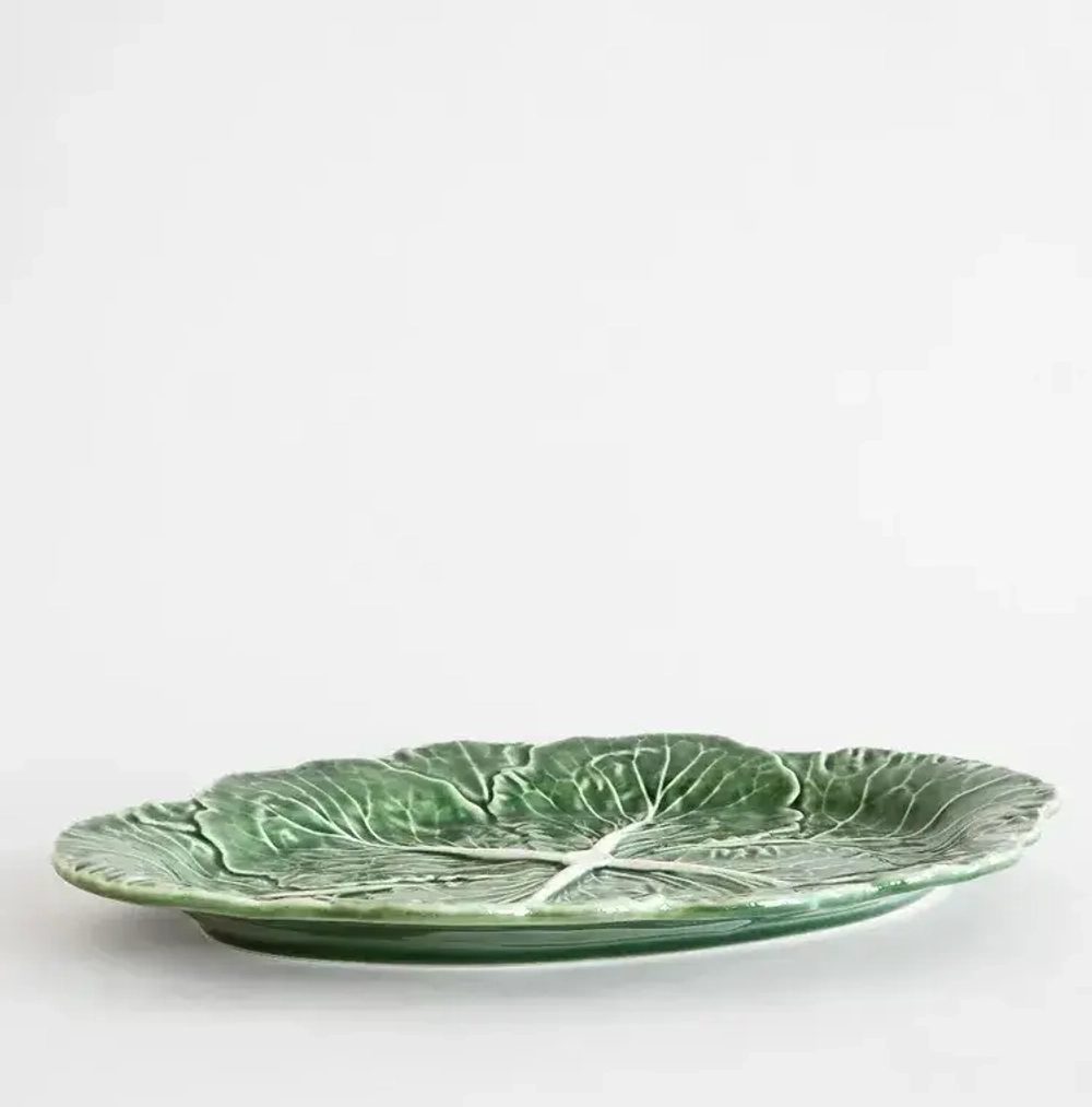 Блюдо овальное Bordallo Pinheiro Cabbage (37.5 см)