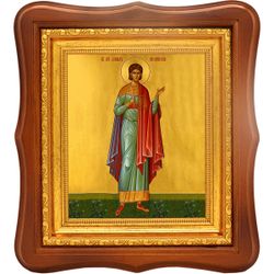Даниил Египтянин, Кесарийский (Палестинский) мученик. Икона на холсте.