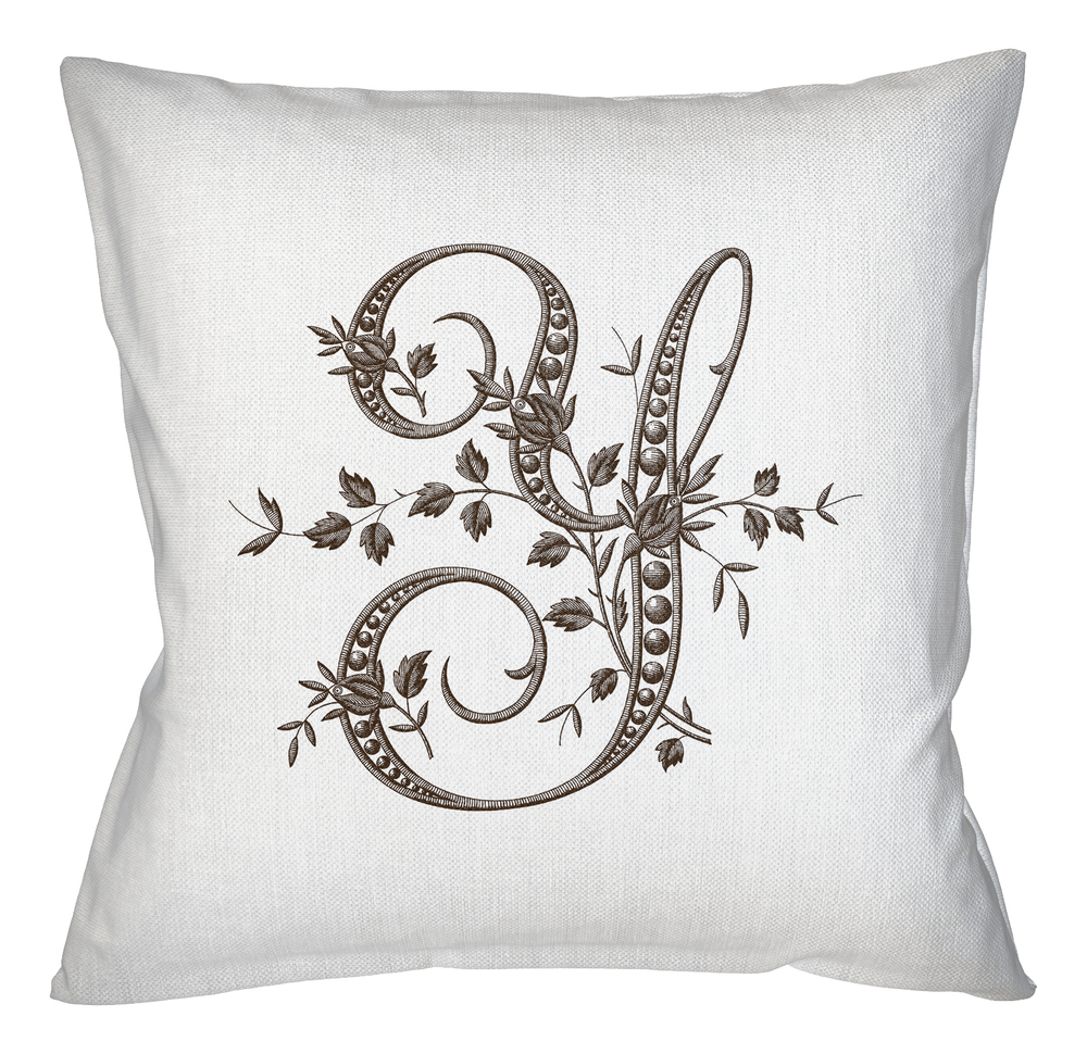 Арт-подушка Объект мечты Монограмма буквы Y