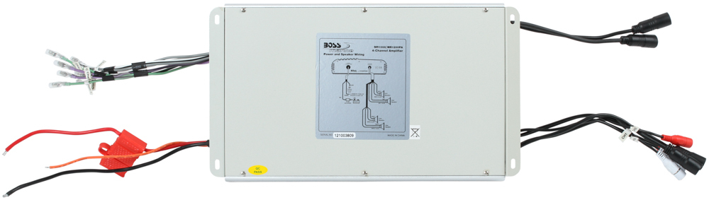 Усилитель с системой оповещения Boss Audio MR1200PA, 1200 Вт, 4 канала