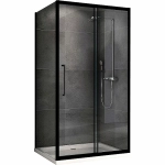 Душевой уголок Abber Schwarzer Diamant 160x60 AG30160BH-S60B стекло прозрачное/профиль черный