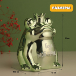 Копилка для денег Зелёная лягушка: Где мой принц?