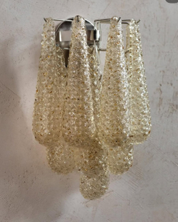 Элегантное настенное бра из венецианского стекла в двух расцветках