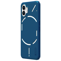 Тонкий чехол синего цвета от Nillkin для Nothing Phone (2), серия Super Frosted Shield