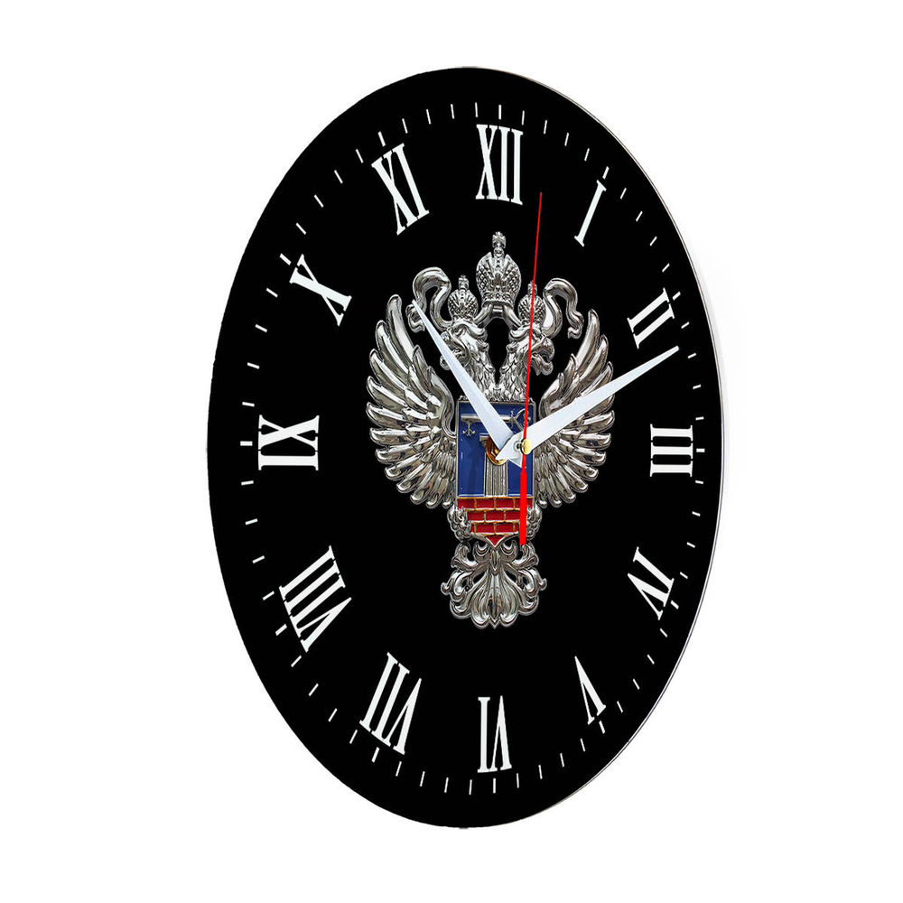 Настенные часы "Эмблема Минстрой 02 36" Декор для дома, подарок
