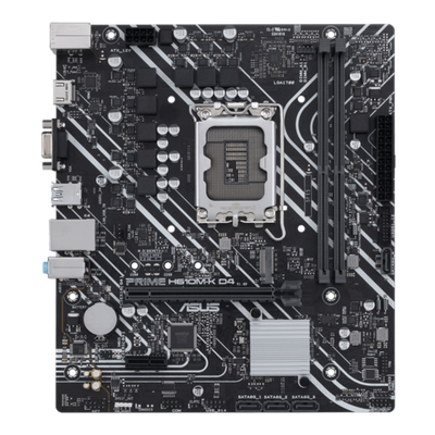 Материнская плата ASUS PRIME  H610M-K D4, LGA1700 2xDDR4 4xSATA3 M.2 1xD-Sub 1xHDMI mATX