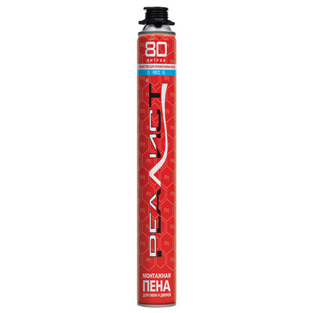 Пена монтажная REALIST PRO Red 80 зима (12шт/уп.)
