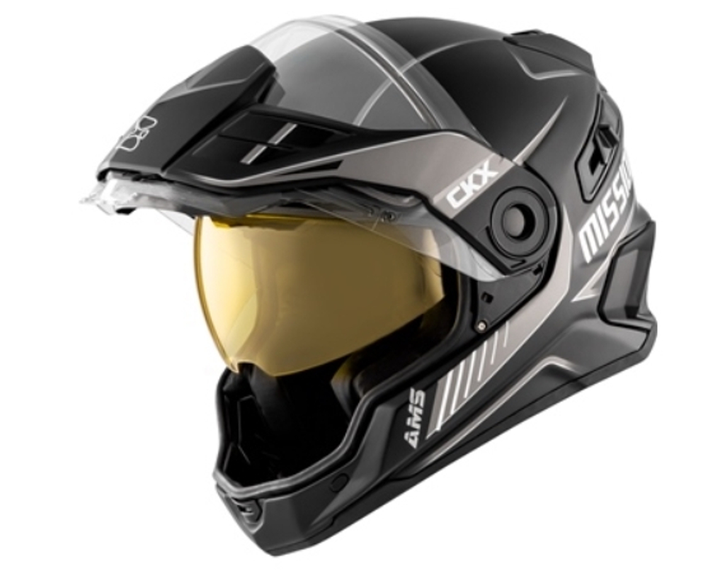 Шлем снегоходный CKX MISSION AMS EDL FULL FACE TRACKER, серый