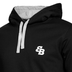 Мужская кофта теннисная BB by Belen Berbel Dark Hoody Men - Black, Grey