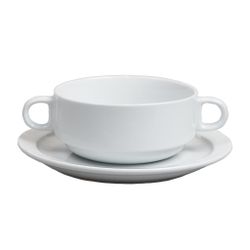 Бульонная пара 350 мл d 11 см h5,5 см белая Glory Stackable P.L. Proff Cuisine [6]