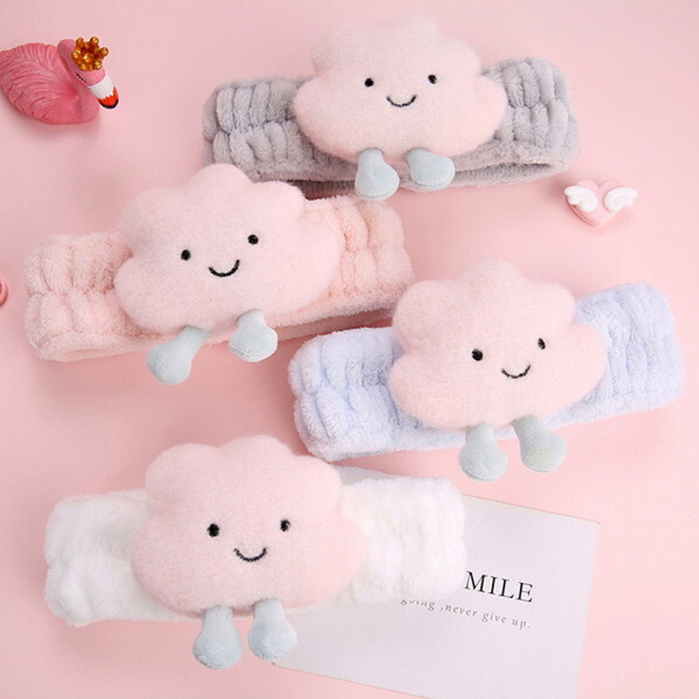 Повязка на голову «Beauty Mapafet- Облачко», 6 цветов, 6*20см