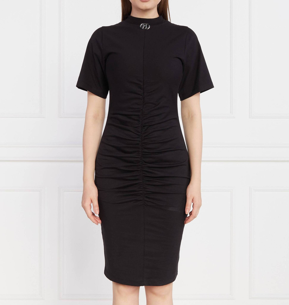 Платье ruched футболка Karl Lagerfeld - черный(235W1351)