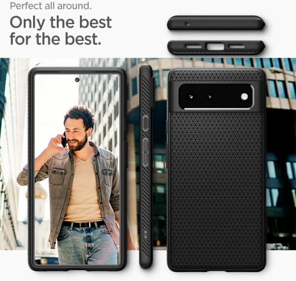 Чехол Spigen Liquid Air Armor для Google Pixel 6 (2021) - Matte Black