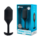 Черная пробка для ношения с вибрацией 15см b-Vibe Vibrating Snug Plug 4 BV-015-BLK