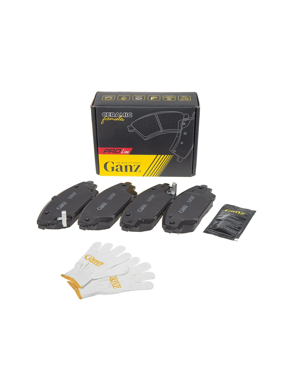 Колодки передние PRO-Line Ceramic MAZDA 3 III 2013-> GANZ GIJ09454C