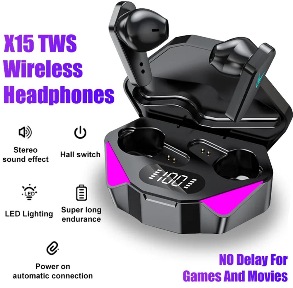 Беспроводные наушники TWS X15 (черный)