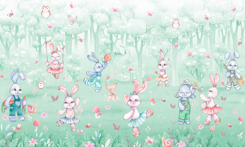 Дизайнерские обои Wall Street Rabbit Room