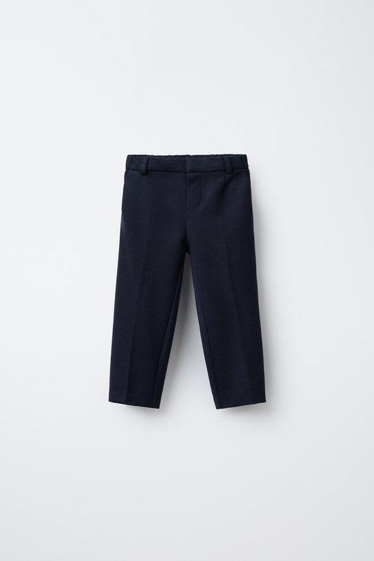 ZARA КОМФОРТНЫЕ КОСТЮМНЫЕ БРЮКИ, МОРСКОЙ СИНИЙ
