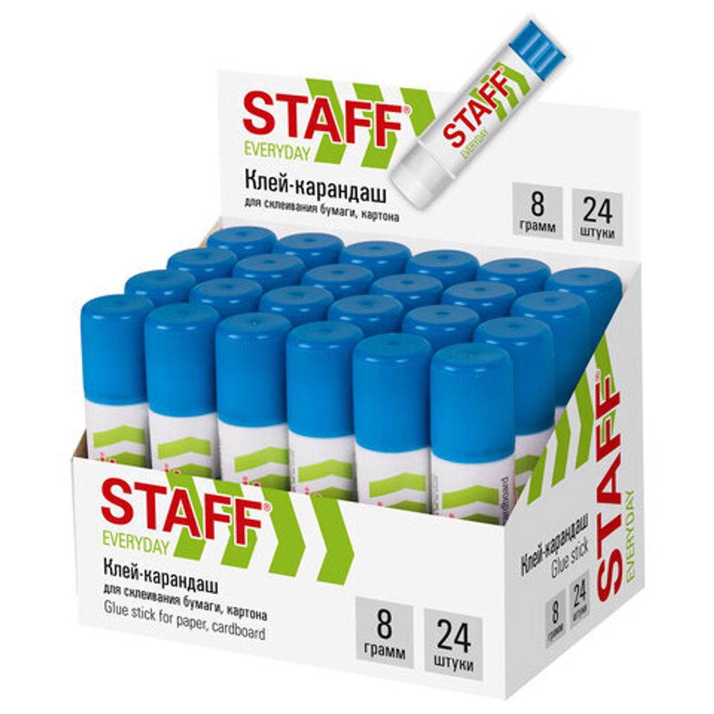 Клей-карандаш STAFF "EVERYDAY", 8 г, 220374