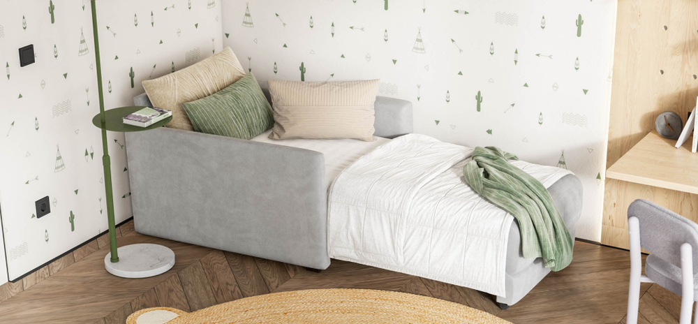 Босс Лофт кресло-кровать Велюр Монолит сталь