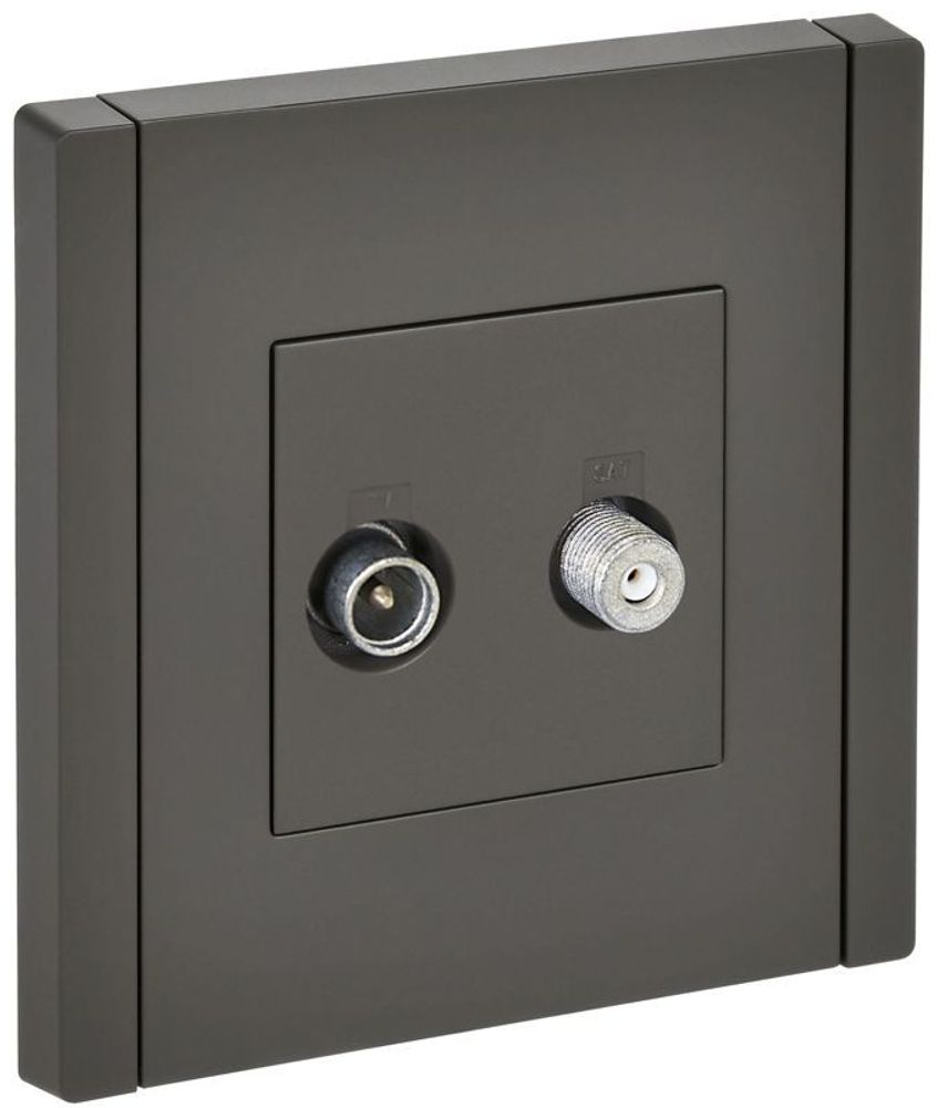 Розетка 2-м TV+SAT FORTE&amp;PIANO FP338 сер. IEK FP-AF20-O-K03