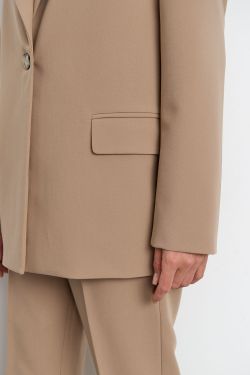 Пиджак свободный костюмный цвета капучино