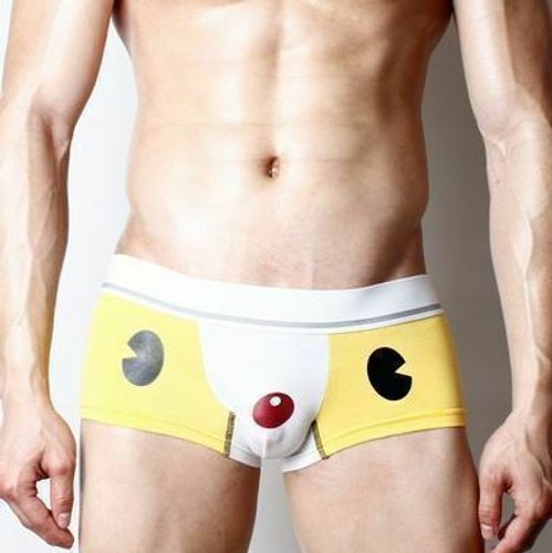 Мужские трусы боксеры с мультяшкой желтые Superbody Cartoon Bear Yellow Boxer