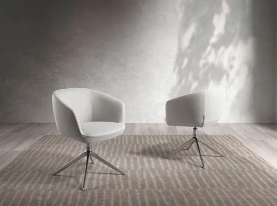 Поворотное кресло Angel Cerda 4133 светло-серое