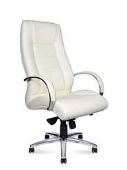 Кресло офисное  Bern ivory  слоновая кость экокожа
