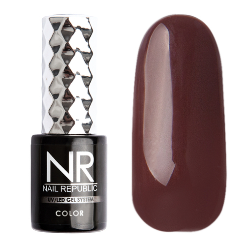Nail Republic Гель-лак 058 Горький шоколад, 10 мл