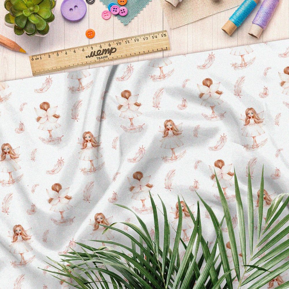 Ткань барби девочка-ангелок
