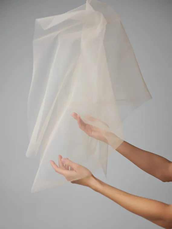 Бюстовая неэластичная сетка Lauma оптом, арт.480, бежевый 775